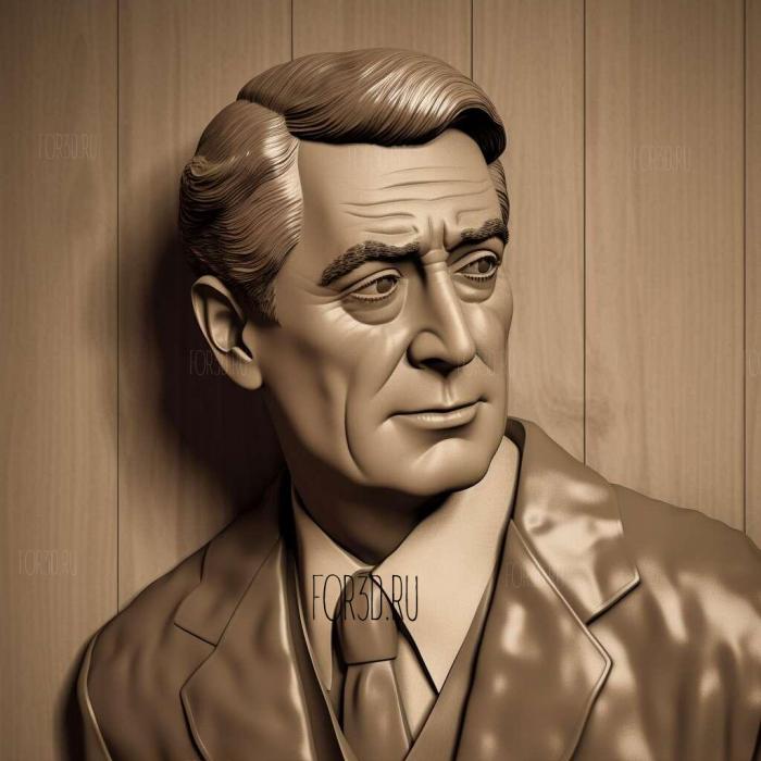 Cary Grant 1 stl model for CNC
